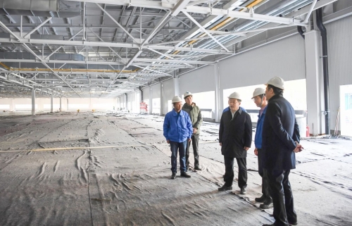 包華調研上汽通用東岳基地 聚焦建設工程施工，助力產業升級